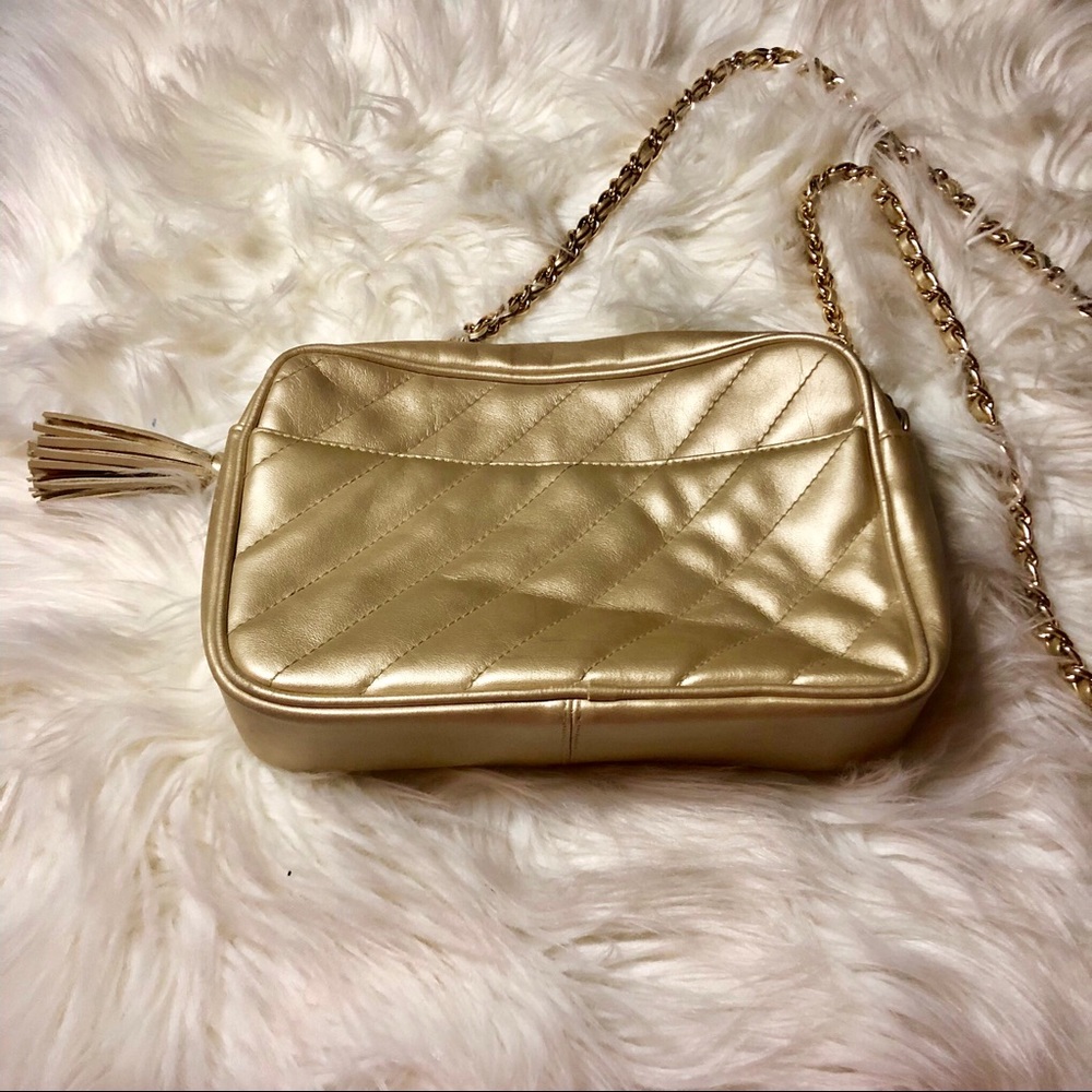 ~Giani Bernini~ 9 in. Shoulder bag gold - Picture 2 of 6